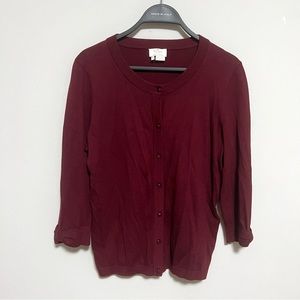 Merlot Kate Spade Cardigan